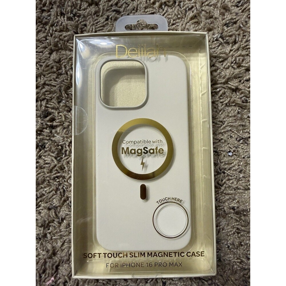 Delilah Clear Soft Touch Slim Magnetic Case For iPhone 16 Pro Max